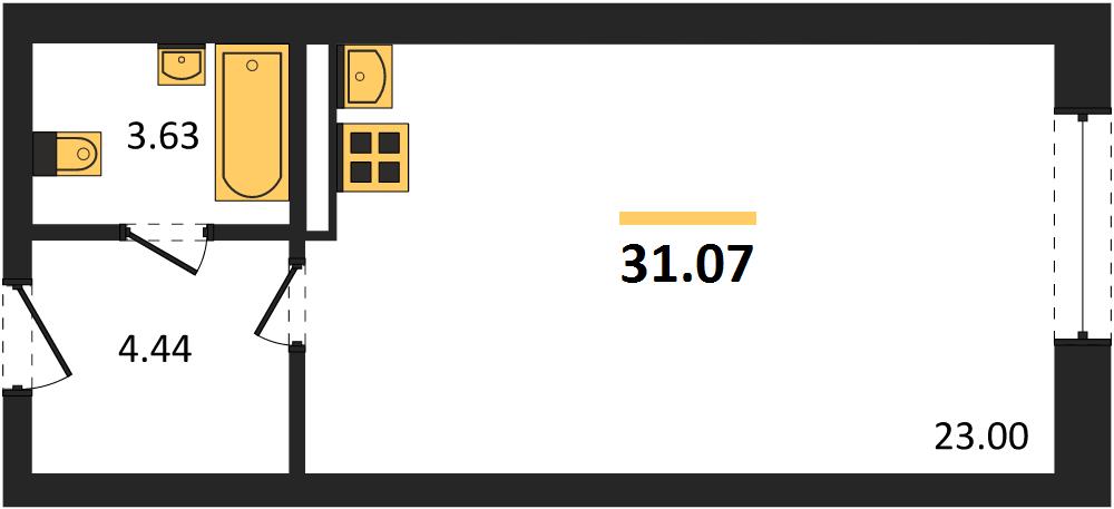 Квартира Студия