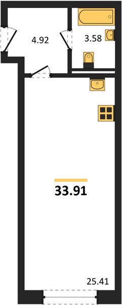 Квартира Студия