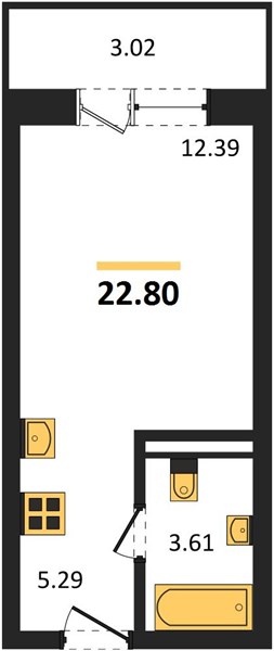 Квартира Студия