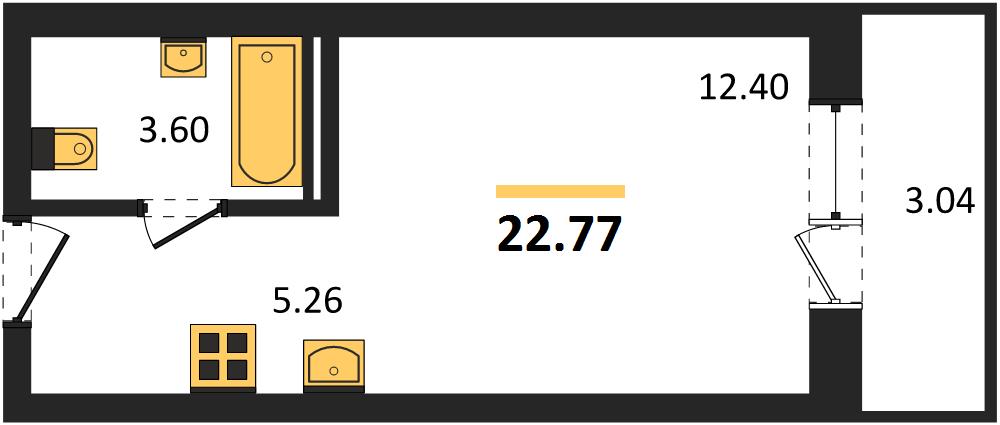 Квартира Студия
