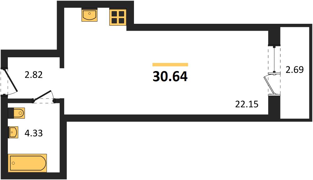 Квартира Студия