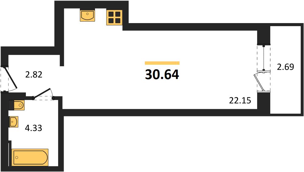 Квартира Студия