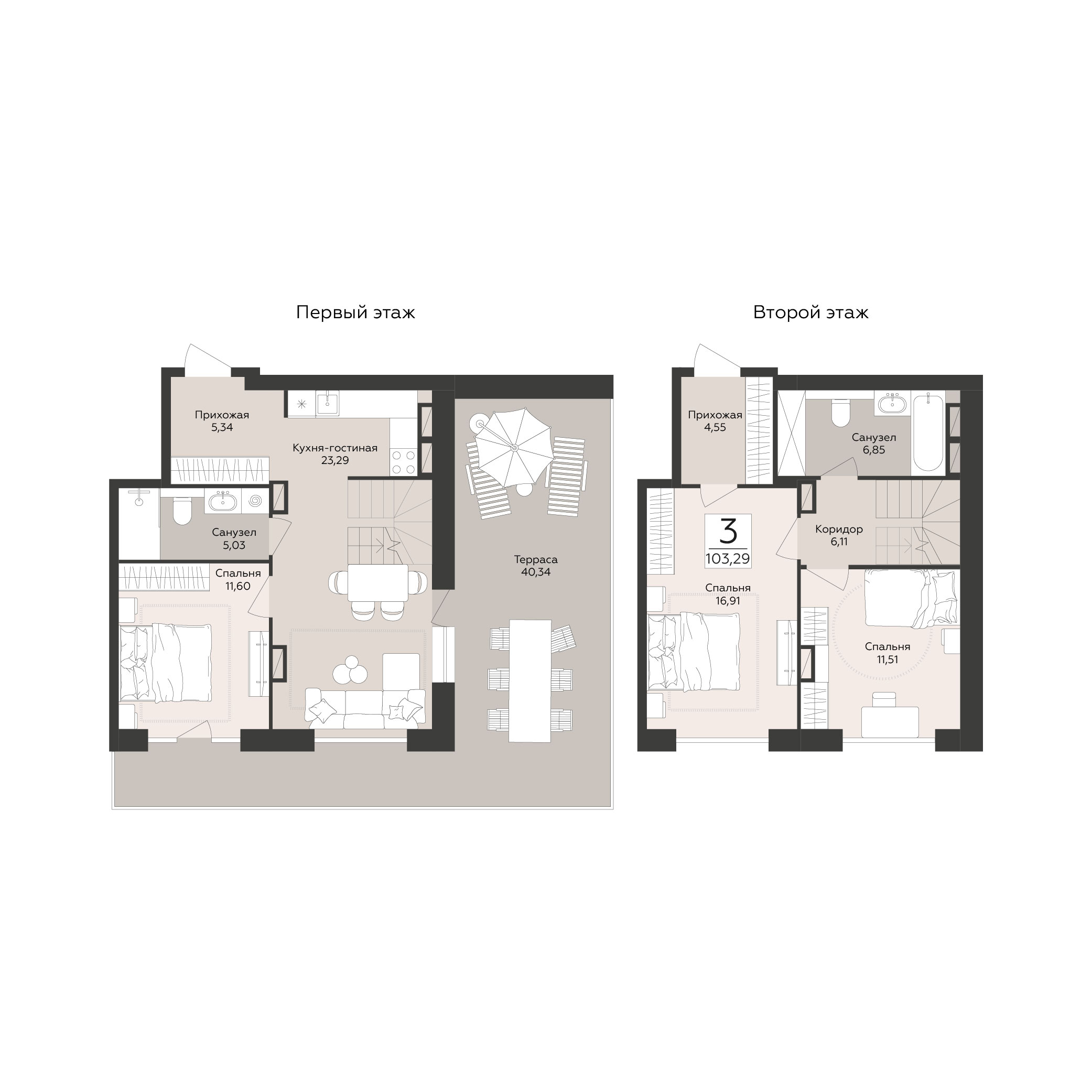 Квартира 3-комнатная квартира