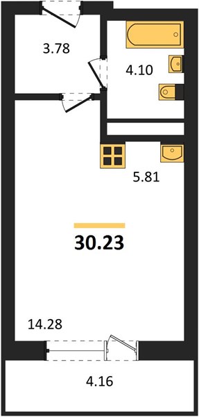 Квартира Студия