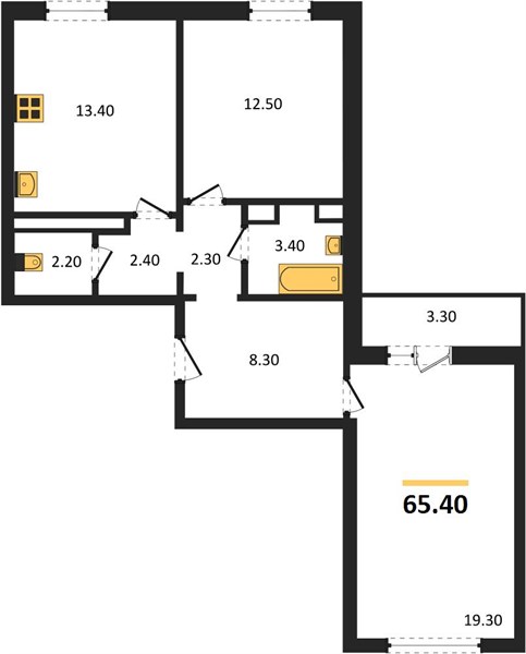 Квартира 2-комнатная квартира
