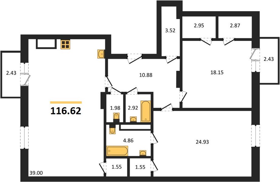 Квартира 2-комнатная квартира
