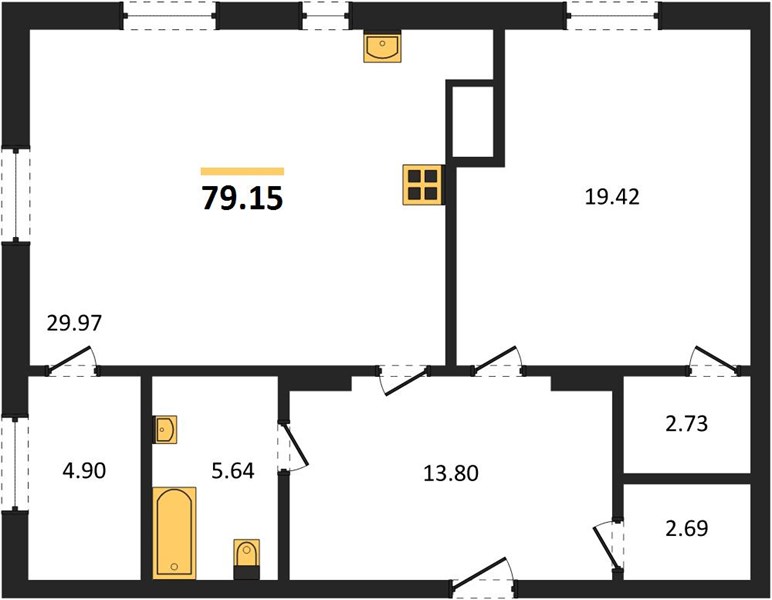 Квартира 1-комнатная квартира