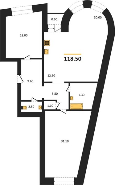 Квартира 2-комнатная квартира
