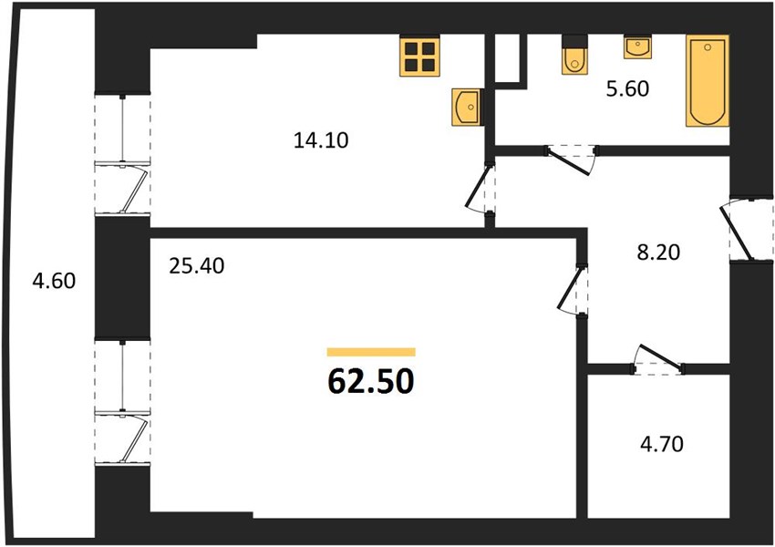 Квартира 1-комнатная квартира