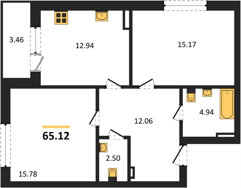 Квартира 2-комнатная квартира